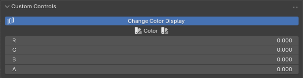 A boolean toggle swapping a native color picker for separate R/G/B/A rows