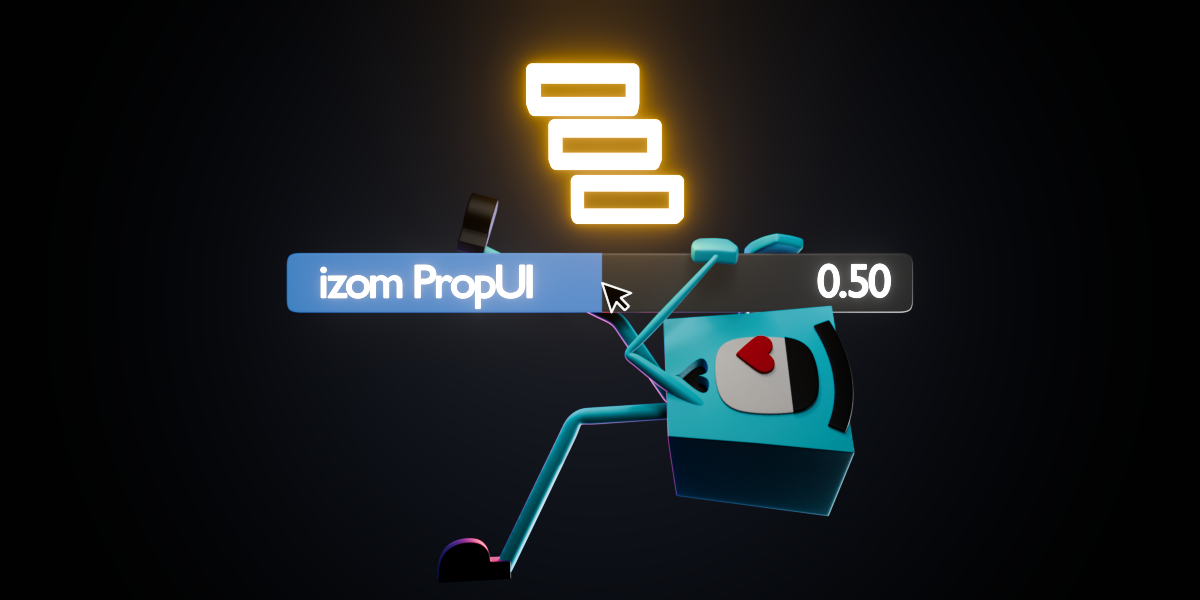 izom PropUI control panel banner
